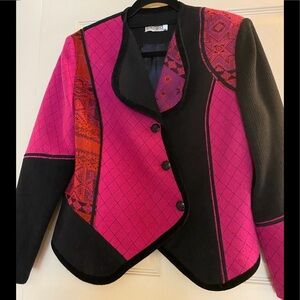 Canvasback hot pink and black colorful jacket